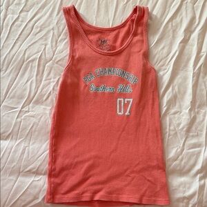 MV Sport Coral Tank Top with Championship Print
